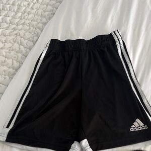 Adidas Black Shorts with Silver Accents